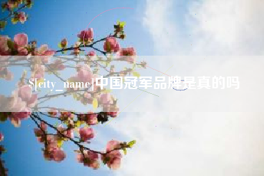 招远中国冠军品牌是真的吗