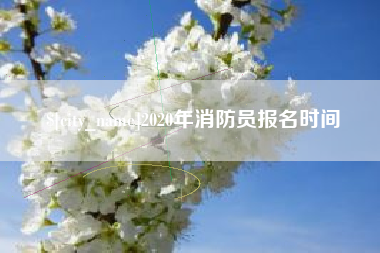 招远2020年消防员报名时间