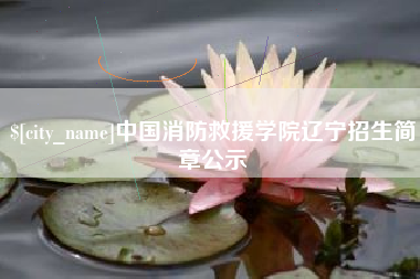 招远中国消防救援学院辽宁招生简章公示