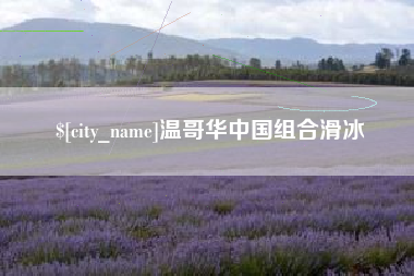 招远温哥华中国组合滑冰