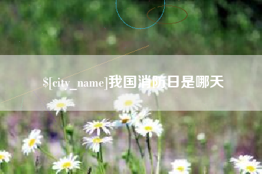 招远我国消防日是哪天