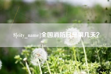 招远全国消防日是第几天？