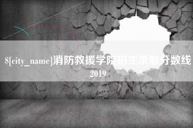 招远消防救援学院招生录取分数线2019