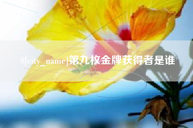 招远第九枚金牌获得者是谁