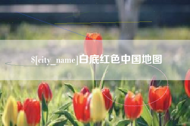 招远白底红色中国地图