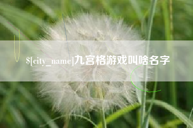 招远九宫格游戏叫啥名字