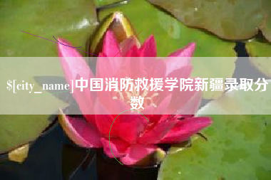 招远中国消防救援学院新疆录取分数
