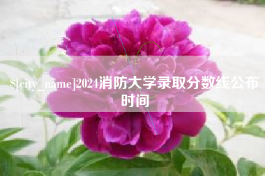 招远2024消防大学录取分数线公布时间