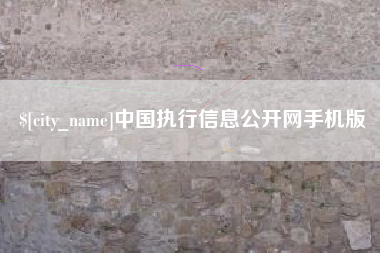 招远中国执行信息公开网手机版
