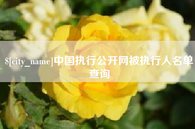 招远中国执行公开网被执行人名单查询