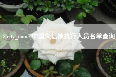 招远中国失信被执行人员名单查询