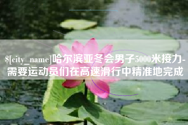 招远哈尔滨亚冬会男子5000米接力-需要运动员们在高速滑行中精准地完成