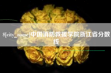 招远中国消防救援学院浙江省分数线