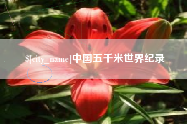招远中国五千米世界纪录