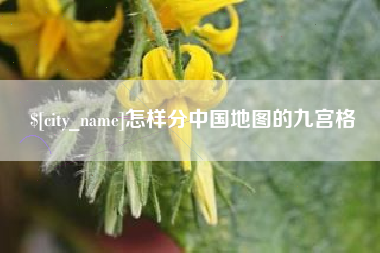 招远怎样分中国地图的九宫格