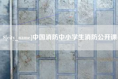 招远中国消防中小学生消防公开课