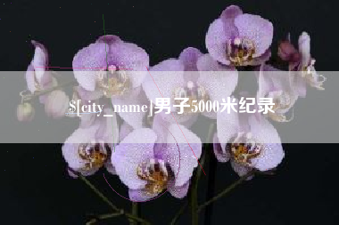招远男子5000米纪录