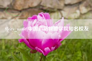 招远中国消防救援学院知名校友