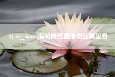 招远消防网络直播课在哪里看