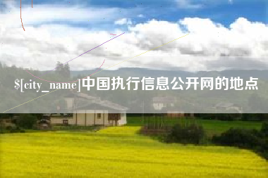 招远中国执行信息公开网的地点
