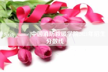 招远中国消防救援学院2021年招生分数线