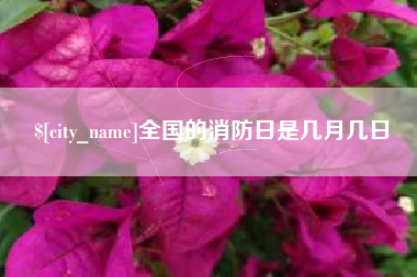 招远全国的消防日是几月几日