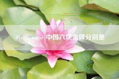 招远中国六块金牌分别是